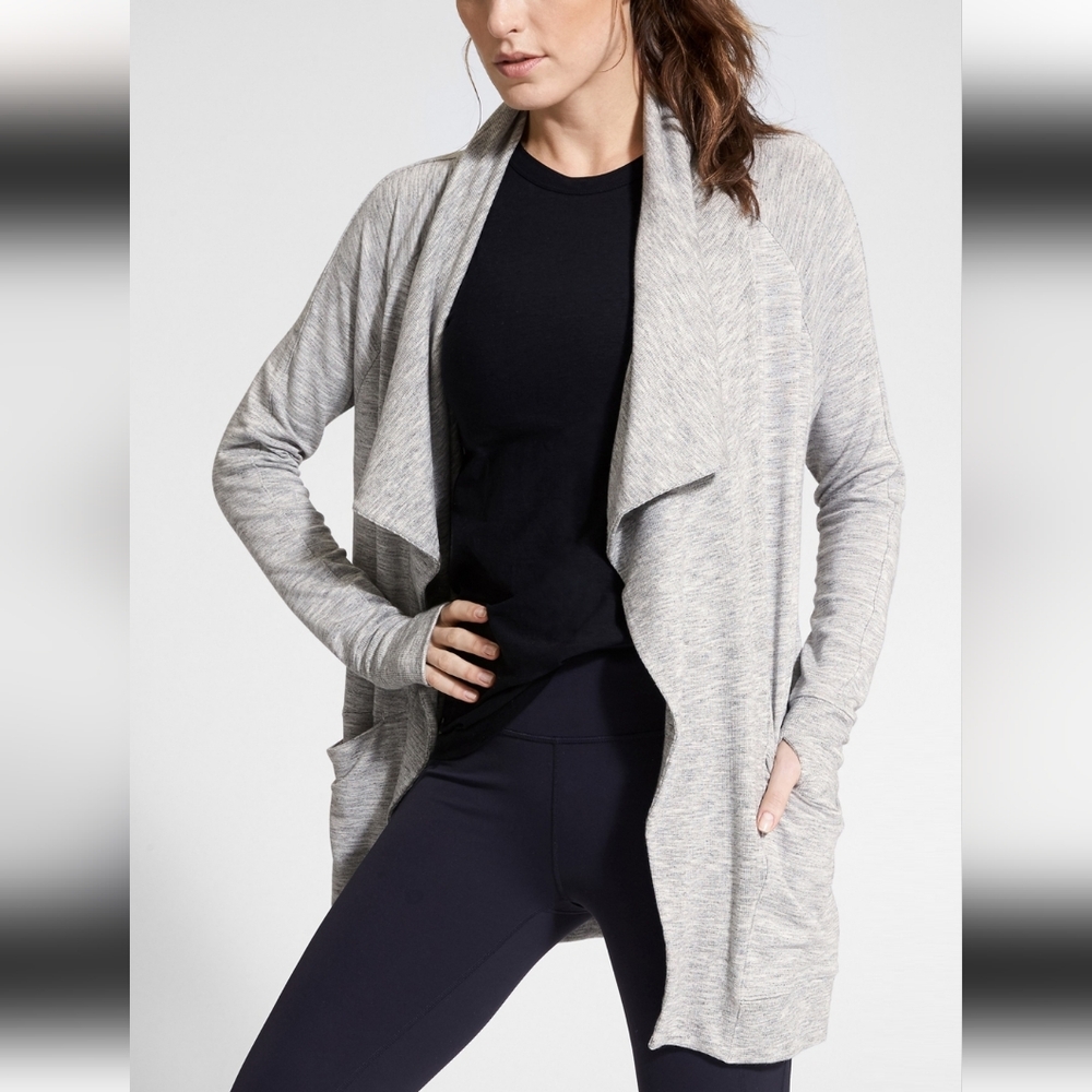Athleta Studio Wrap S Gray